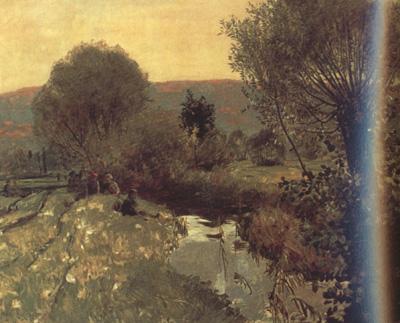 Hans Sandreuter Autumn in the Leime Valley (nn02) oil painting image